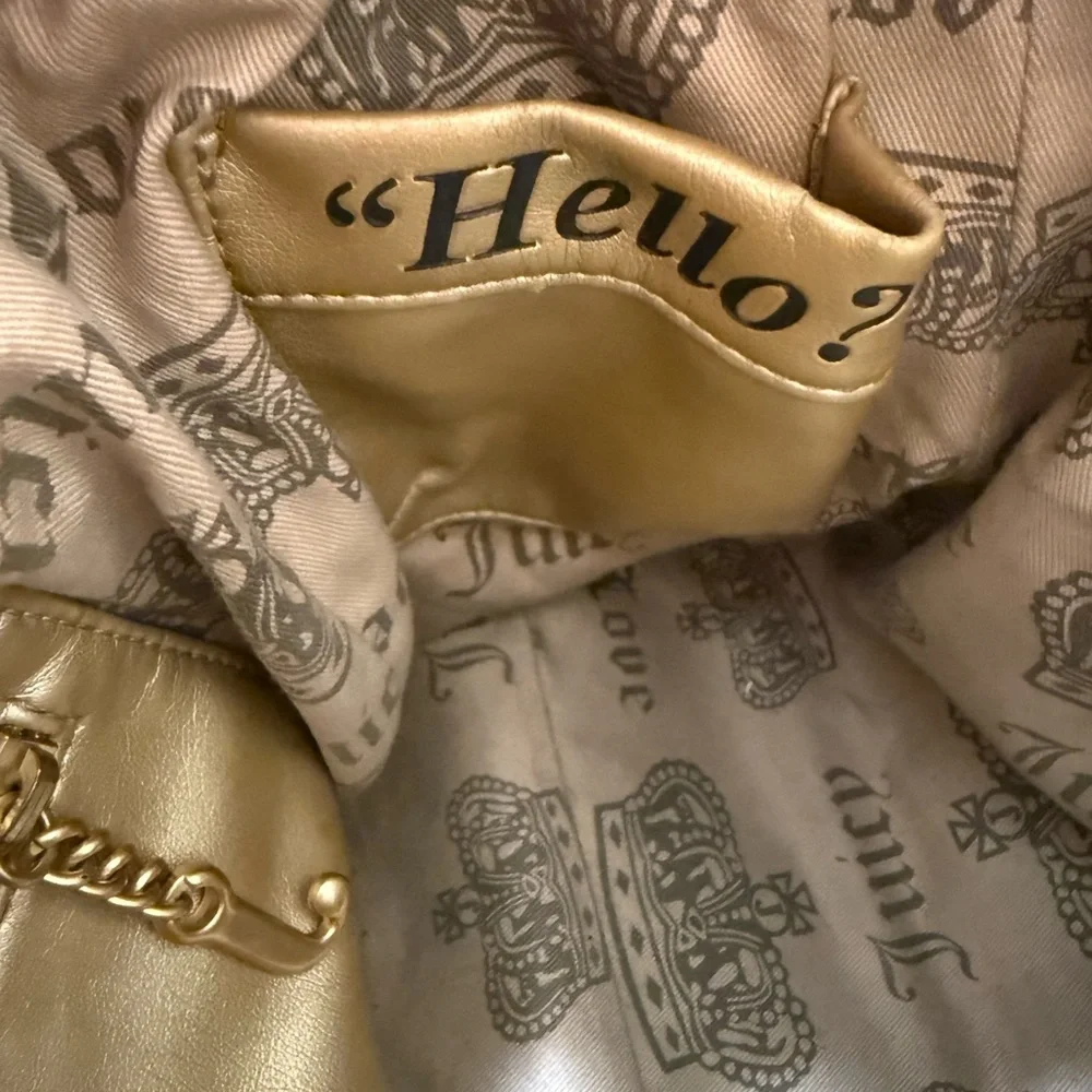 Juicy Couture Daydreamer Tote: Tan and Brown Embroidered - Picture 5 of 9